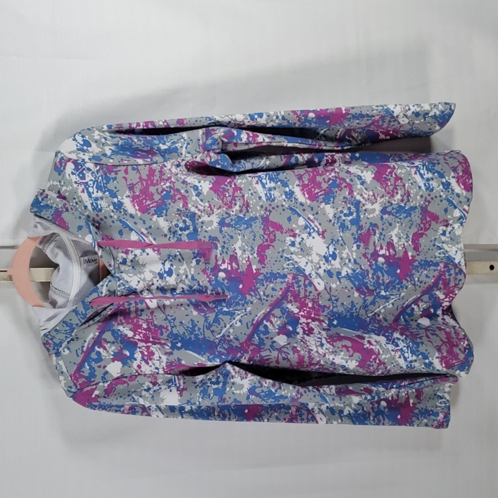 6092 iMove by French Dressing Jeans blue & purple hoodie M NWT